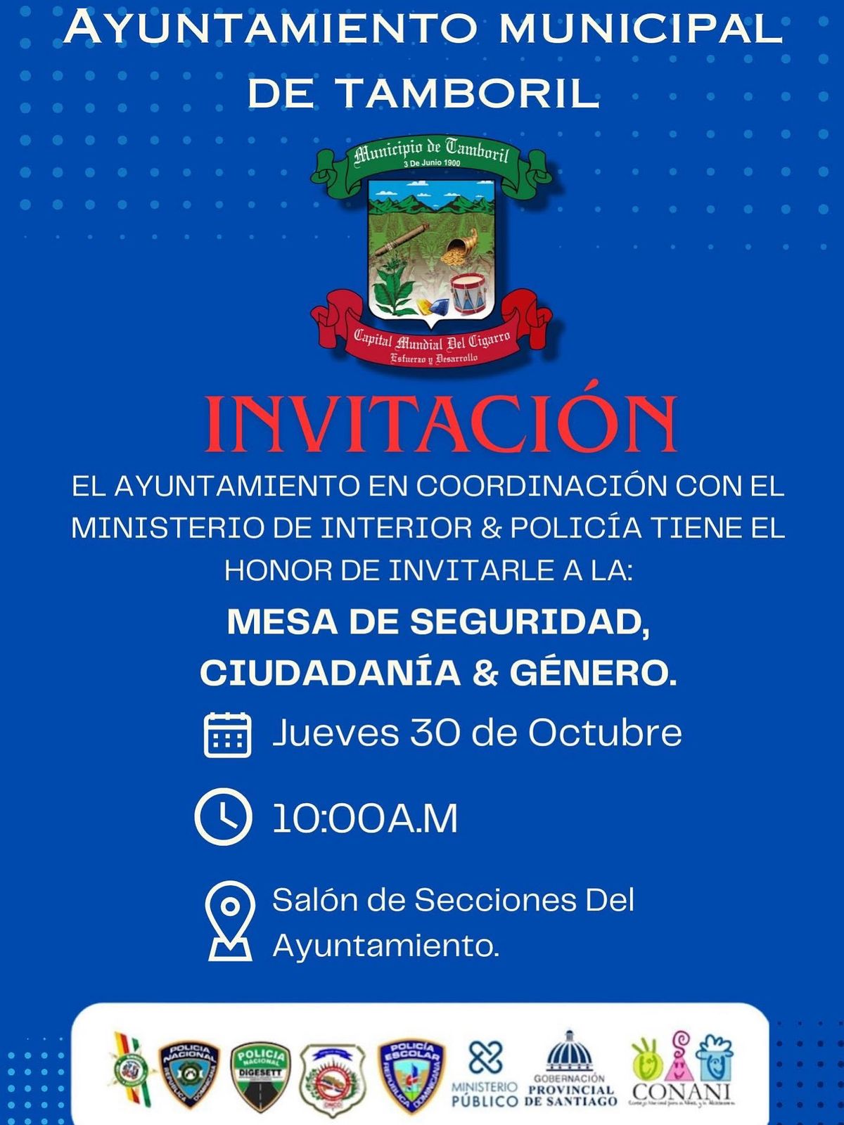 𝟕𝒎𝒐 𝑬𝒏𝒄𝒖𝒆𝒏𝒕𝒓𝒐 𝒅𝒆 𝒍𝒂 𝑴𝒆𝒔𝒂 𝒅𝒆 𝑺𝒆𝒈𝒖𝒓𝒊𝒅𝒂𝒅, 𝑪𝒊𝒖𝒅𝒂𝒅𝒂𝒏𝒊́𝒂 𝒚 𝑮𝒆́𝒏𝒆𝒓𝒐.