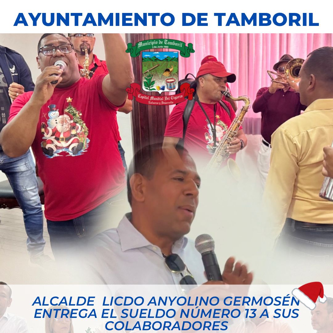 𝐀𝐲𝐮𝐧𝐭𝐚𝐦𝐢𝐞𝐧𝐭𝐨 𝐝𝐞 𝐓𝐚𝐦𝐛𝐨𝐫𝐢𝐥 𝐞𝐧𝐭𝐫𝐞𝐠𝐚 𝐞𝐥 𝐬𝐮𝐞𝐥𝐝𝐨 𝟏𝟑, 𝐚𝐧𝐮𝐧𝐜𝐢𝐚 𝐞𝐥 𝟏𝟒 𝐲 𝐜𝐞𝐥𝐞𝐛𝐫𝐚 𝐢𝐧𝐢𝐜𝐢𝐨 𝐧𝐚𝐯𝐢𝐝𝐞𝐧̃𝐨.