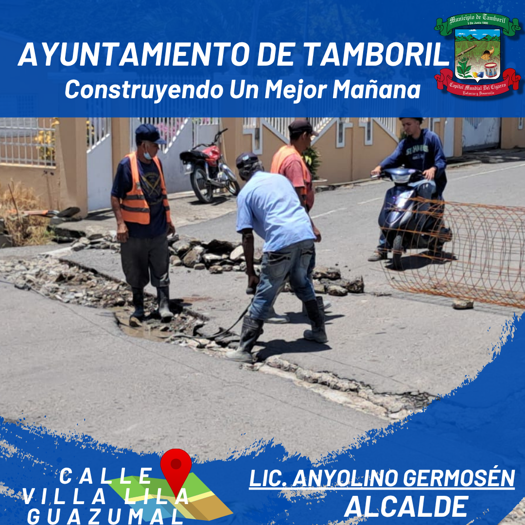 Reconstrucción de badén en calle Villa Lila.